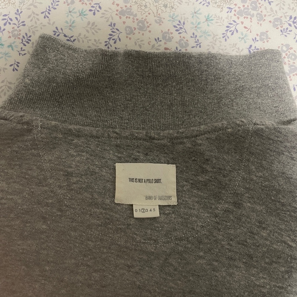 Band Of Outsiders Polo Gray Top